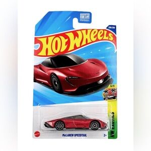 Hot Wheels 2025 McLaren Speedtail – HW Exotics 5/5 – Volcanic Red (Col #209/250)